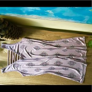 Boho print shift dress